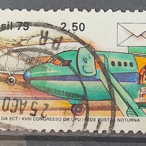 C 1083 Selo Congresso da UPU Uniao Postal Universal Servico Postal Aviao 1979 Circulado 1
