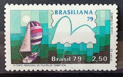C 1086 Selo Brasiliana Veleiro Esporte Iatismo 1979