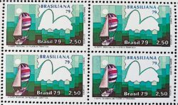 C 1086 Selo Brasiliana Veleiro Esporte Iatismo 1979 Serie Completa