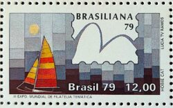 C 1088 Selo Brasiliana Veleiro Esporte Iatismo 1979