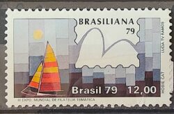 C 1088 Selo Brasiliana Veleiro Esporte Iatismo 1979 Não Mint