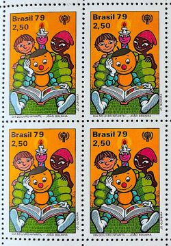 C 1090 Selo Dia do Livro Infantil Crianca 1979 Quadra