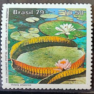 C 1091 Selo Parque Nacional da Amazonia Flora Vitoria Regia 1979