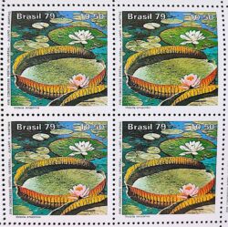 C 1091 Selo Parque Nacional da Amazonia Flora Vitoria Regia 1979 Serie Completa