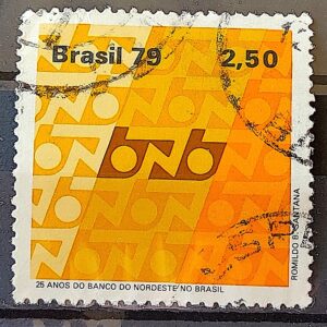C 1094 Selo Banco do Nordeste Economia 1979 Circulado 1