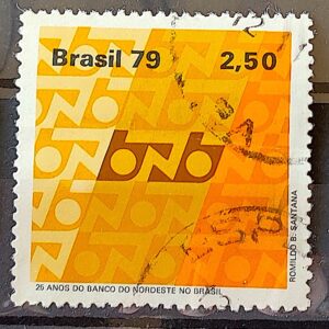C 1094 Selo Banco do Nordeste Economia 1979 Circulado 2