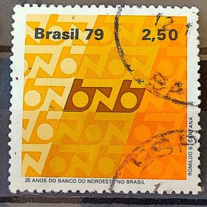 C 1094 Selo Banco do Nordeste Economia 1979 Circulado 3