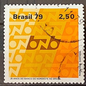 C 1094 Selo Banco do Nordeste Economia 1979 Circulado 4