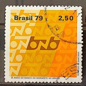 C 1094 Selo Banco do Nordeste Economia 1979 Circulado 5