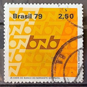 C 1094 Selo Banco do Nordeste Economia 1979 Circulado 6