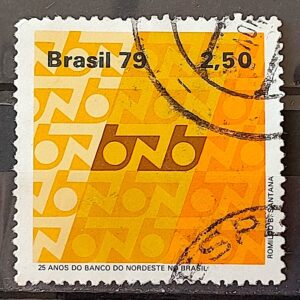 C 1094 Selo Banco do Nordeste Economia 1979 Circulado 7