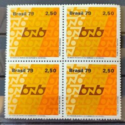 C 1094 Selo Banco do Nordeste Economia 1979 Quadra