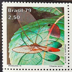 C 1098 Selo Dia do Selo Brasiliana 79 Borboleta 1979