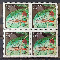 C 1098 Selo Dia do Selo Brasiliana 79 Borboleta 1979 Quadra