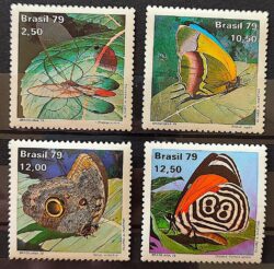 C 1098 Selo Dia do Selo Brasiliana 79 Borboleta 1979 Serie Completa