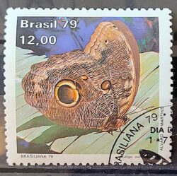 C 1100 Selo Dia do Selo Brasiliana 79 Borboleta 1979 Circulado 4