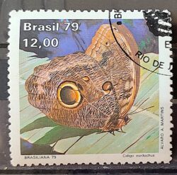 C 1100 Selo Dia do Selo Brasiliana 79 Borboleta 1979 Circulado 5