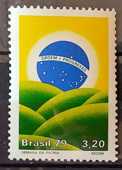 C 1103 Selo Semana da Patria Bandeira 1979