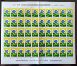 C 1103 Selo Semana da Patria Bandeira 1979 Folha