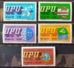 C 1105 Selo Congresso da UPU Uniao Postal Universal Servico Postall 1979 Serie Completa