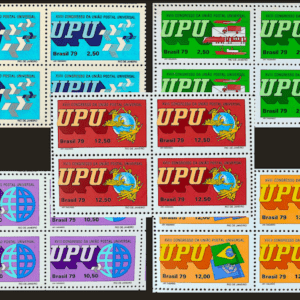 C 1105 Selo Congresso da UPU Uniao Postal Universal Servico Postall 1979 Serie Completa Quadra