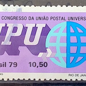 C 1107 Selo Congresso da UPU Uniao Postal Universal Servico Postall 1979 Circulado 2