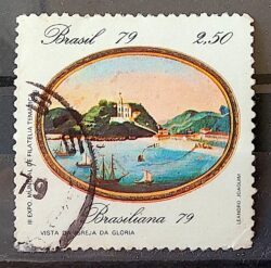 C 1110 Selo Pinturas do Rio de Janeiro Igreja da Gloria Arte 1979 Circulado 17