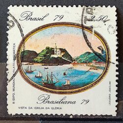 C 1110 Selo Pinturas do Rio de Janeiro Igreja da Gloria Arte 1979 Circulado 3