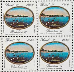 C 1111 Selo Pinturas do Rio de Janeiro Pesca da Baleia Arte 1979 Quadra