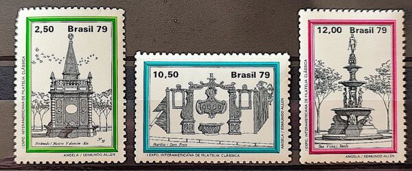 C 1113 Selo Chafariz Piramide Rio 1979 Serie Completa