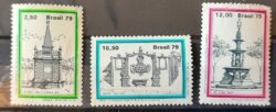C 1113 Selo Chafariz Piramide Rio 1979 Serie Completa Nao Mint