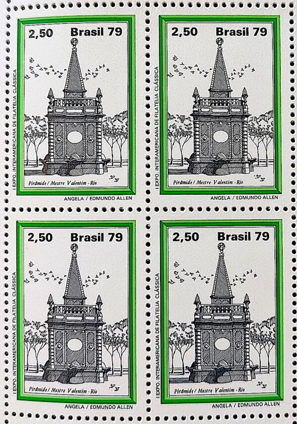 C 1113 Selo Chafariz Piramide Rio 1979 Serie Completa - Image 2