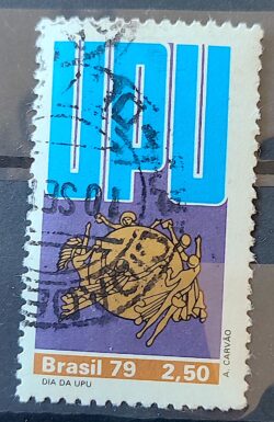 C 1117 Selo Dia da UPU Uniao Postal Universal Servico Postal 1979 Circulado 1