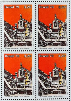 C 1130 Selo 25 Anos da COSIPA Siderurgia Industria Economia 1979 Quadra