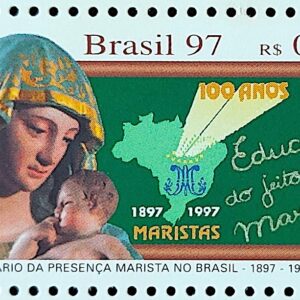C 2049 Centenario da Presenca Marista no Brasil Religiao Mapa Educacao 1997