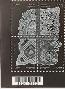 C 3989 Selo Rendas Brasileiras 2021 Codigo de Barras