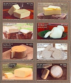 C 3993 Selo Queijos do Brasil 2021 Serie Completa