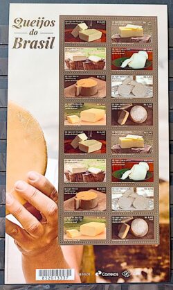 C 3993 Selo Queijos do Brasil 2021 Folha