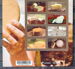 C 3993 Selo Queijos do Brasil 2021 Vinheta Inferior