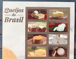 C 3993 Selo Queijos do Brasil 2021 Vinheta Superior