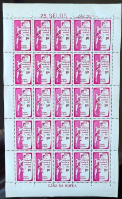 C 488 Selo Campeonato Mundial de Basquete 1963 Folha