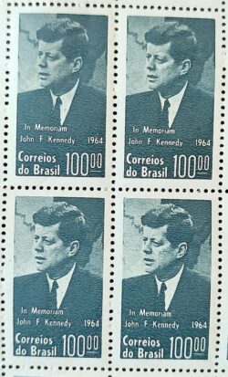 C 519 Selo Presidente dos Estados Unidos John Kennedy JFK Personalidade 1964 Quadra