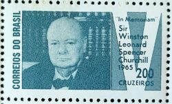 C 532 Selo Presidente da Inglaterra Winston Churchill 1965