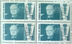 C 532 Selo Presidente da Inglaterra Winston Churchill 1965 Quadra