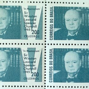 C 532 Selo Presidente da Inglaterra Winston Churchill 1965 Quadra