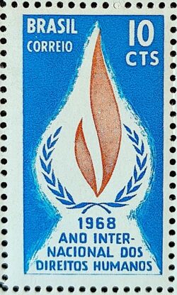 C 592 Selo Ano Internacional dos Direitos Humanos 1968