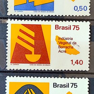 C 873 Selo Recursos Economicos Economia Industria 1975 Serie Completa
