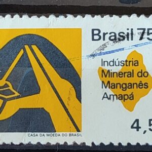 C 875 Selo Recursos Economicos Economia Manganes 1975 Circulado 1