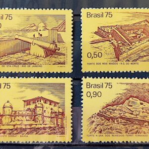 C 876 Selo Fortalezas Coloniais Militar 1975 Serie Completa