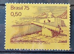 C 876 Selo Fortalezas Coloniais Santa Cruz RJ Militar 1975